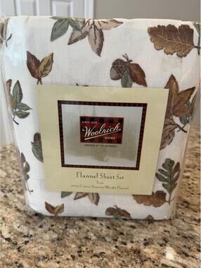 Vintage 2003 Woolrich Flannel Twin Sheet Set 3 Pc 100% Cotton Rare New Sealed